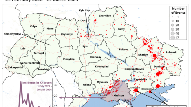 Infographic - Landmine and remote explosive incidents in Ukraine 24 February 2022 - 29 March 2024